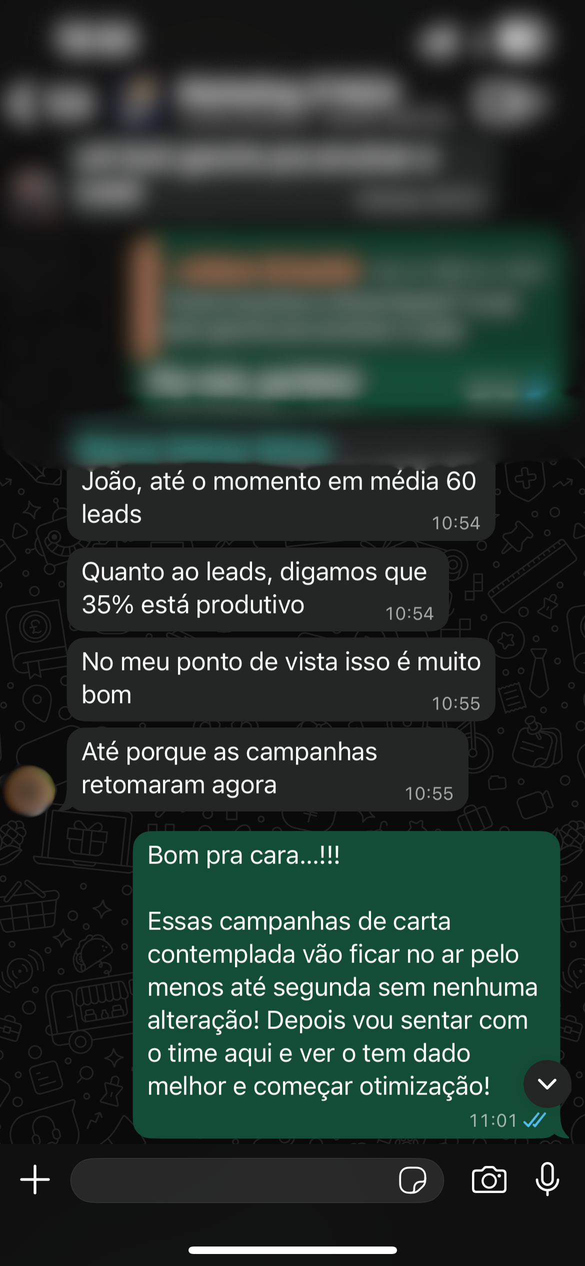 Depoimento sobre leads